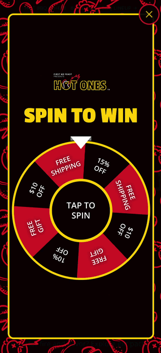 Spin to win popup