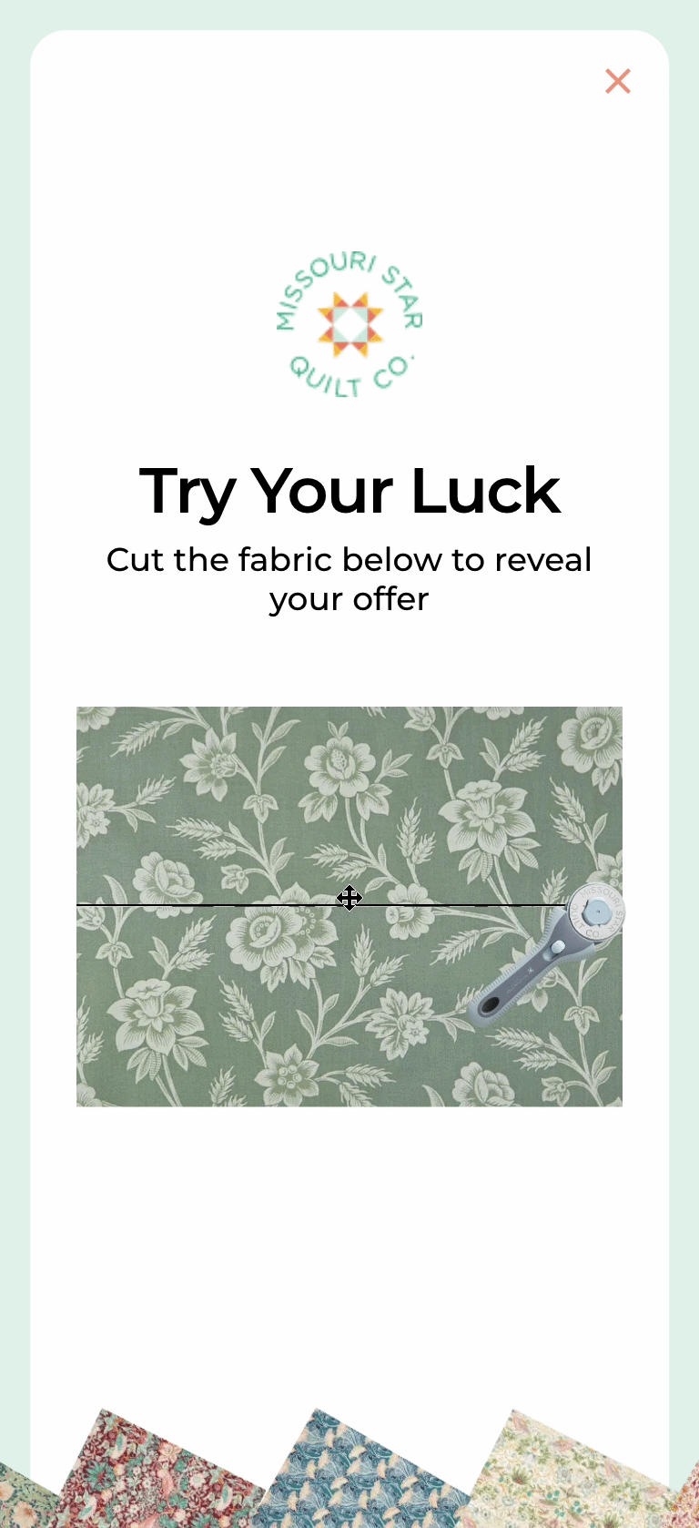 Scratch card popup